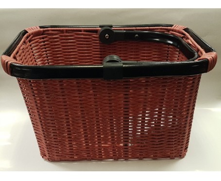 Bicycle basket Quick Release fitting Wicker Style